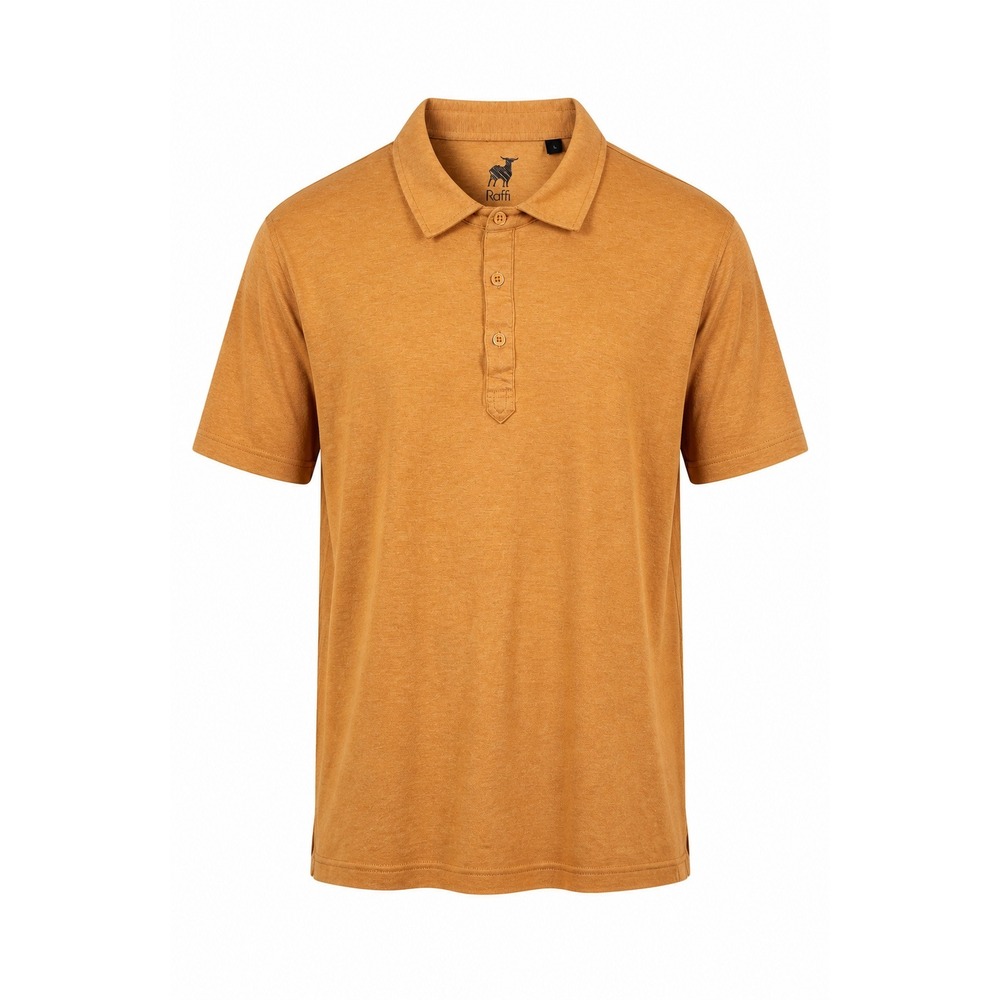 Raffi Polo Shirt Mens XL Orange Heather Short Sleeve Casual Golf Performance